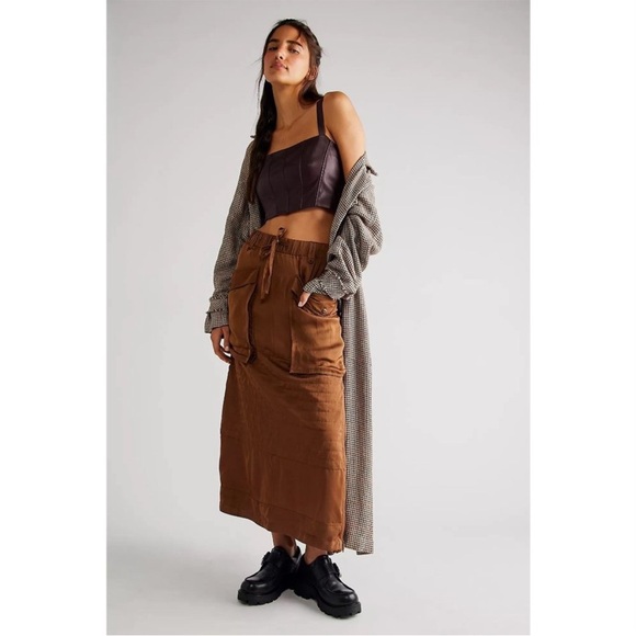 Nicholas K Field Skirt for Free People (S) in Camel Brown